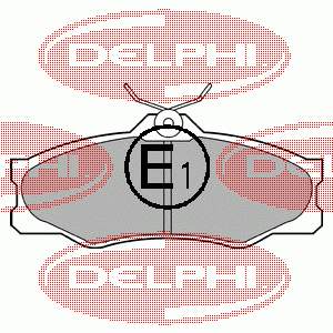 Передні тормозні колодки LP548 Delphi
