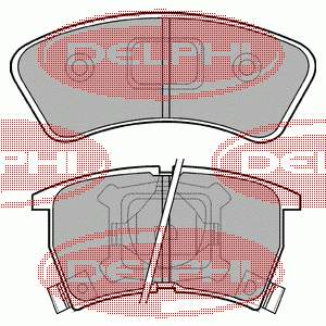 Гальмівні колодки Delphi LP552 ціна, від 6.07 USD