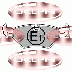 Задні дискові колодки Delphi LP555