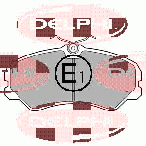 LP567 Delphi колодки гальмівні передні, дискові