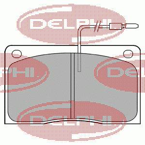 LP568 Delphi колодки гальмівні передні, дискові