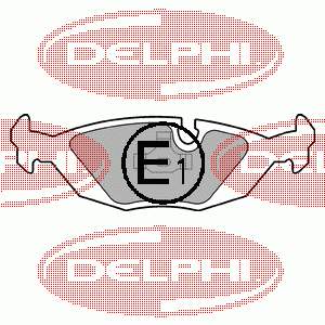 Задні дискові колодки Delphi LP576