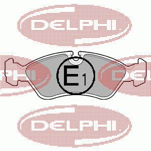 Колодки гальмівні передні, дискові LP585 Delphi