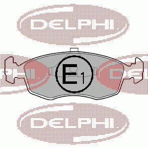 Тормозні колодки Delphi LP587
