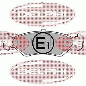 Гальмівні колодки Delphi LP591 ціна, від 15.71 USD