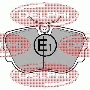 Тормозні колодки Delphi LP596