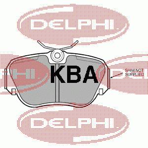 LP597 Delphi колодки гальмівні передні, дискові