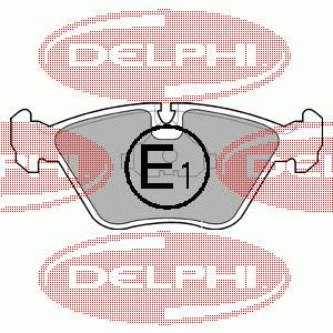 Колодки гальмівні передні, дискові LP602 Delphi