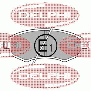 LP606 Delphi колодки гальмівні передні, дискові