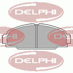 LP607 Delphi колодки гальмівні передні, дискові