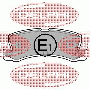 Задні гальмівні колодки LP611 Delphi