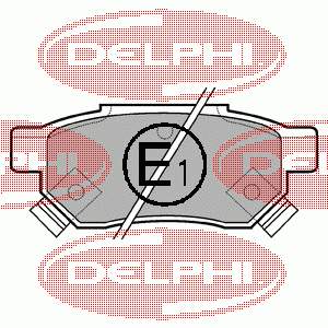 Задні гальмівні колодки LP625 Delphi