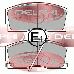 LP626 Delphi Передні гальмівні колодки