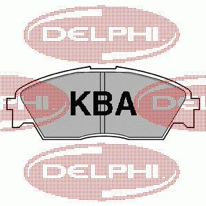 LP628 Delphi колодки гальмівні передні, дискові