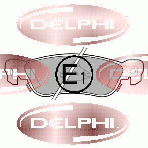 Купити LP636 Delphi Задні колодки