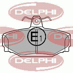 Задні дискові колодки Delphi LP637