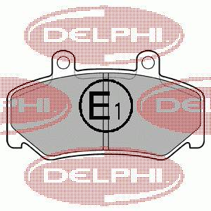 LP643 Delphi колодки гальмівні передні, дискові