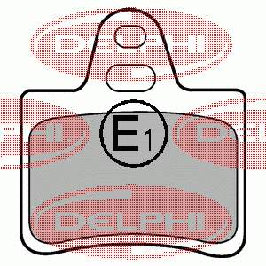 Задні гальмівні колодки LP655 Delphi