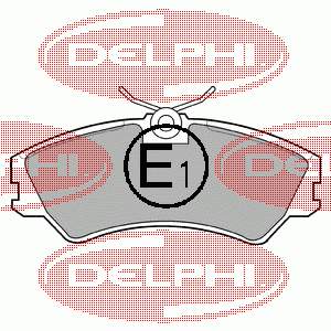 LP668 Delphi колодки гальмівні передні, дискові