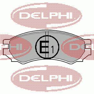 LP670 Delphi колодки гальмівні передні, дискові