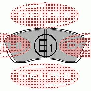 LP676 Delphi Передні гальмівні колодки
