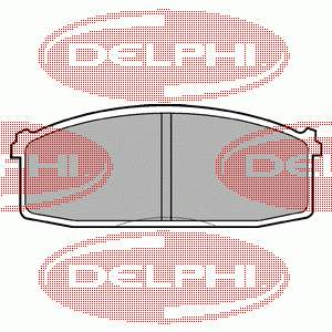 LP687 Delphi колодки гальмівні передні, дискові