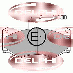 LP697 Delphi Передні гальмівні колодки