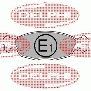 Гальмівні колодки Delphi LP702 ціна, від 13.44 USD