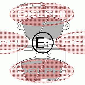 Купити LP741 Delphi Колодки гальмівні передні, дискові