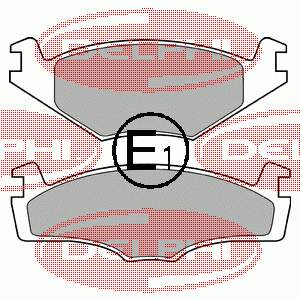 Тормозні колодки Delphi LP756