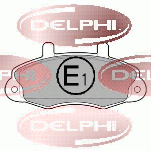 Передні тормозні колодки LP766 Delphi