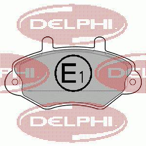 Передні тормозні колодки LP767 Delphi