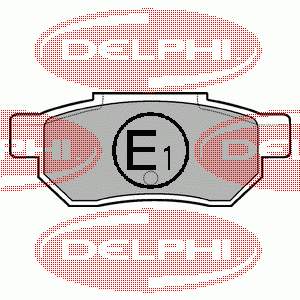 LP772 Delphi колодки гальмові задні, дискові