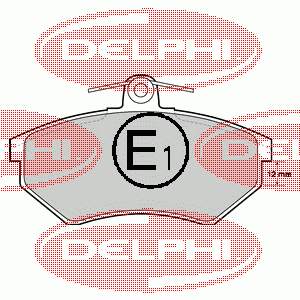 Купити LP778 Delphi Колодки гальмівні передні, дискові