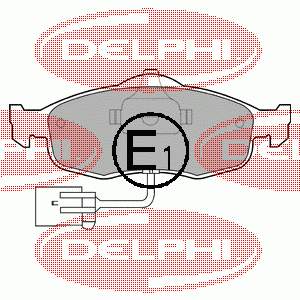 LP781 Delphi Передні гальмівні колодки