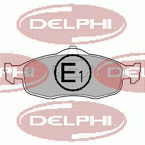 LP782 Delphi колодки гальмівні передні, дискові