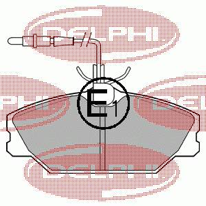LP788 Delphi колодки гальмівні передні, дискові