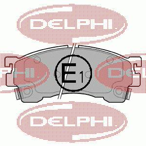 Гальмівні колодки Delphi LP801 ціна, від 20.71 USD