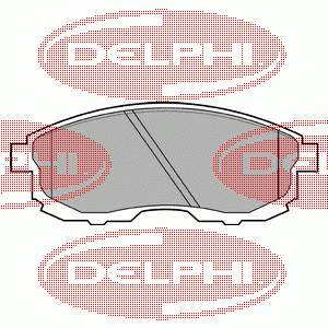 LP812 Delphi колодки гальмівні передні, дискові