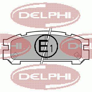 Задні гальмівні колодки LP814 Delphi