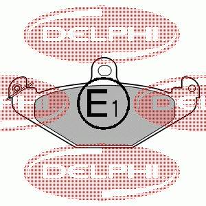 Задні гальмівні колодки LP821 Delphi