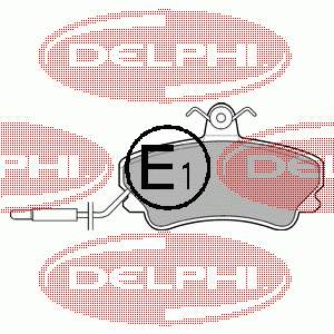 Гальмівні колодки Delphi LP822 ціна, від 17.86 USD