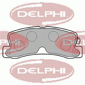 Задні гальмівні колодки LP834 Delphi
