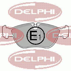 LP839 Delphi колодки гальмівні передні, дискові