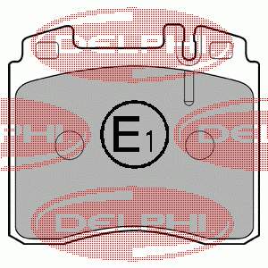 Тормозні колодки Delphi LP842