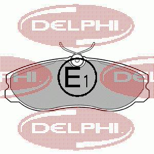 Передні тормозні колодки LP847 Delphi