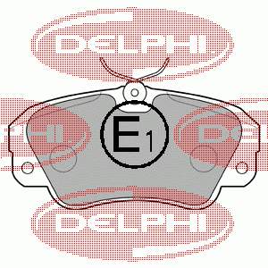 LP848 Delphi колодки гальмівні передні, дискові