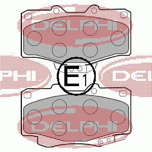 Гальмівні колодки Delphi LP854 ціна, від 19.95 USD