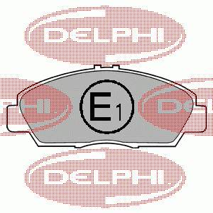 LP869 Delphi колодки гальмівні передні, дискові