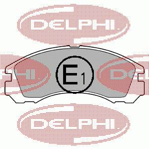 Купити LP871 Delphi Колодки гальмівні передні, дискові